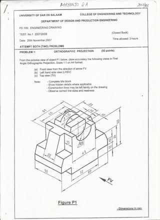 Engineering Drawing for Manufacture - Mechanical Engineering